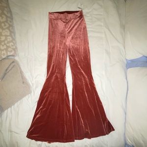Forever 21 Velvet Flare pants NWT